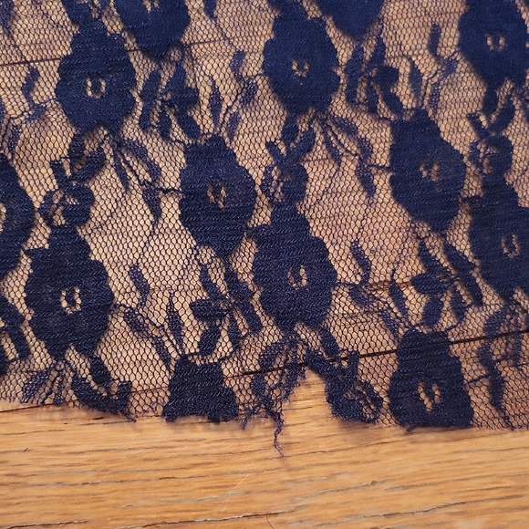 Free People Sheer Navy Lace Maxi Dress - Picture 12 of 13